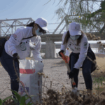 Dependencias municipales participan en jornada de limpieza “Unidos por el Río Nazas”